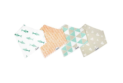 Pacific Baby Bandana Bib Set (4-pack)