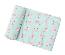 Load image into Gallery viewer, Petite Rose Swaddle Blanket 45X45