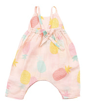 Load image into Gallery viewer, Pineapples Tie Back Romper
