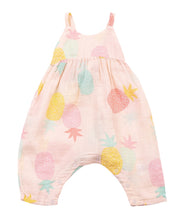 Load image into Gallery viewer, Pineapples Tie Back Romper
