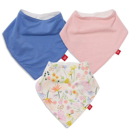 Poet's Meadow Modal Magnetic Bandana Bibs 3pk