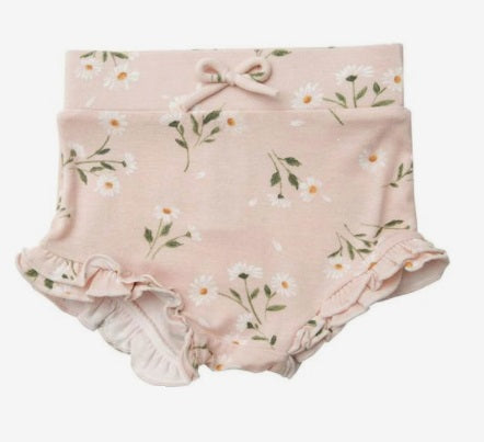 Pretty Daisies High Waist Shorts - Pink