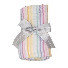 Load image into Gallery viewer, RAINBOW STRIPE Swaddle Blanket