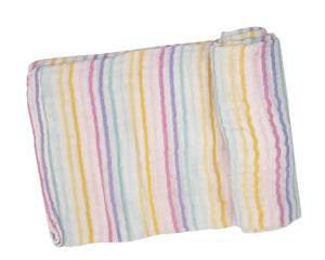 RAINBOW STRIPE Swaddle Blanket