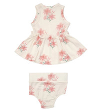 Load image into Gallery viewer, RIB PINK LILIES Tank Dress &amp; High Waist Bloomer