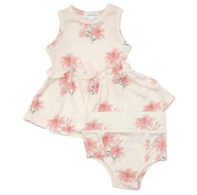 Load image into Gallery viewer, RIB PINK LILIES Tank Dress &amp; High Waist Bloomer
