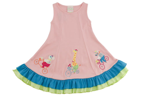 Biking Friends Dress - Rose Shadow