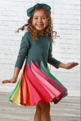 Radiant Twirl Dress - Orion Blue