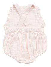 Load image into Gallery viewer, Rainbow Muslin Overall Ruffle Bubble Romper