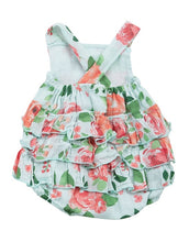Load image into Gallery viewer, Rose Garden Ruffle Sunsuit