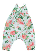 Load image into Gallery viewer, Rose Garden Tie Back Romper