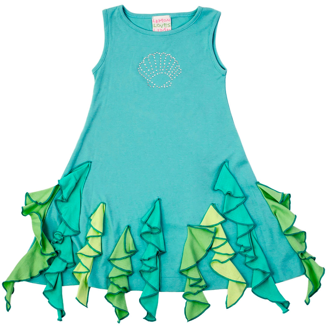 Under the Sea Dress Pastel Turquoise