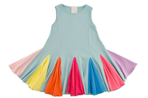 Carnival Swing Dress - Sterling Blue