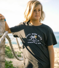 Load image into Gallery viewer, Salty Surf Club Vintage Tee - Washed Black