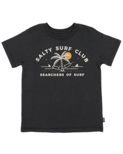 Salty Surf Club Vintage Tee - Washed Black