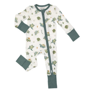 SEA TURTLES 2-Way Zipper Romper