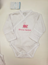 Load image into Gallery viewer, Stone Harbor Onesie - Pink Embroidery