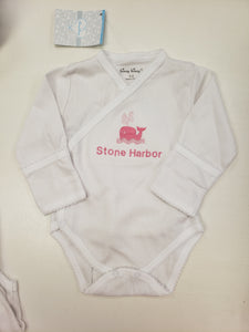 Stone Harbor Onesie - Pink Embroidery