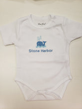 Load image into Gallery viewer, Stone Harbor Onesie - Blue Embroidery