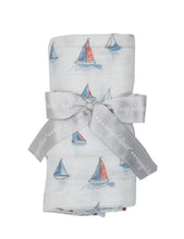 Load image into Gallery viewer, SKETCHY SAILBOATS Swaddle  Blanket