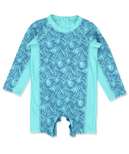 Load image into Gallery viewer, Shorebreak L/S Baby Boy Surf Suit - Beach Glass