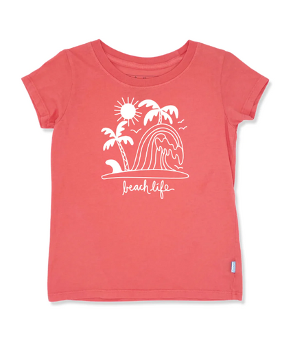 Beach Life Everyday Tee - Sugar Coral