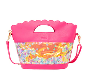 Mermaid Confetti Tote Bag - Hot Pink