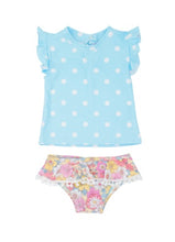 Load image into Gallery viewer, Seashell Baby Ruffle S/S Set