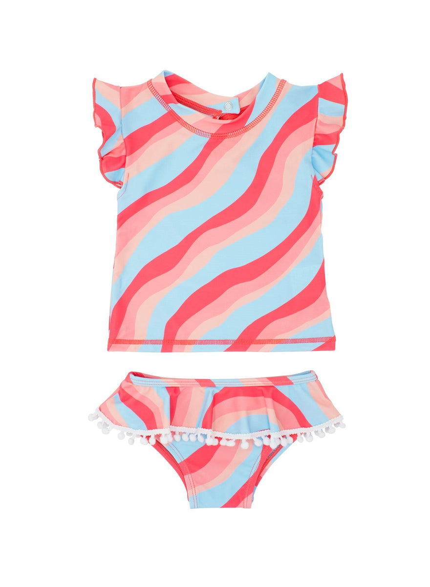 Seashell Ruffle S/S Set - Reef Break – Nesting Baby and Child Boutique