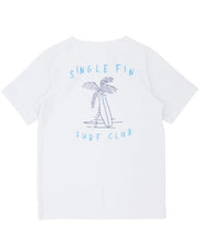 Load image into Gallery viewer, Single Fin S/S Rash Top - White