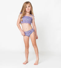 Load image into Gallery viewer, Smocked Bikini - Purple Ditsy Floral
