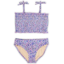 Load image into Gallery viewer, Smocked Bikini - Purple Ditsy Floral