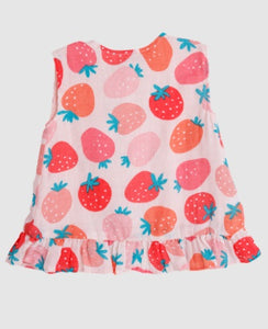 Strawberries Ruffle Top and Bloomer