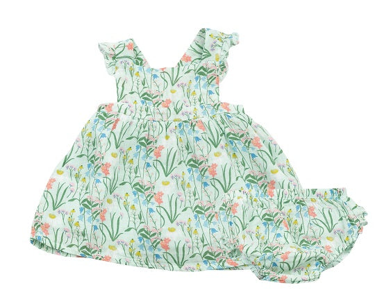 Summer Morning Pinafore Top And Bloomer