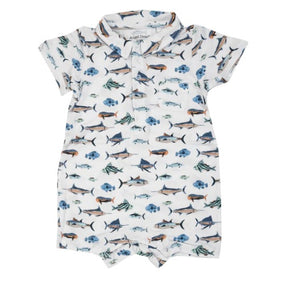 TROPICAL OCEAN FISH Polo Shortie