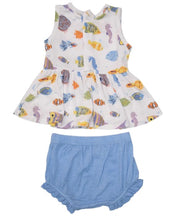 Load image into Gallery viewer, TROPICAL REEF FISH Peplum Tank &amp;  High Waist Bloomer