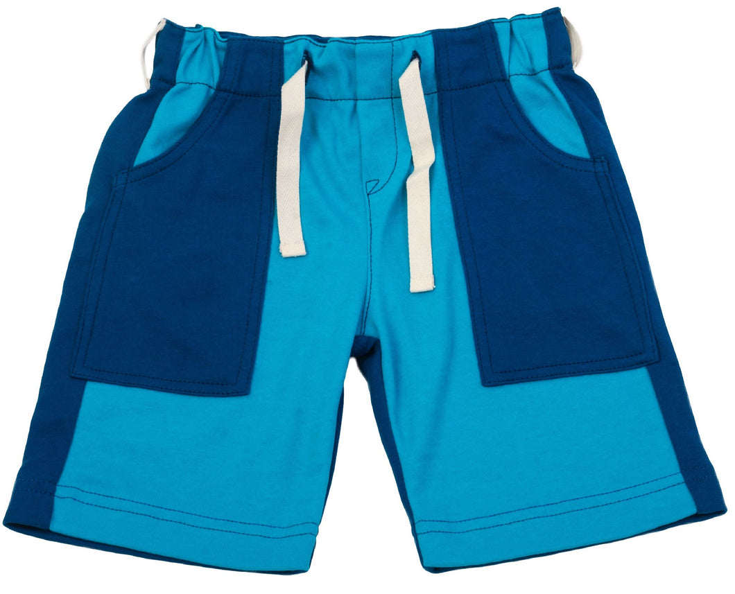 Patch Cargo Shorts Bright Blues
