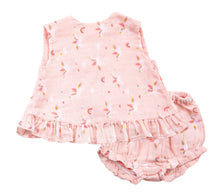 Load image into Gallery viewer, Unicorns Ruffle Top And Bloomer