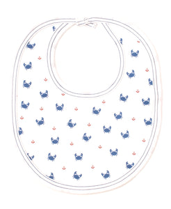 Crab Craze Bib PRT - Blue