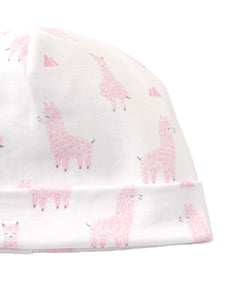 Llama Luv Hat - Pink Print