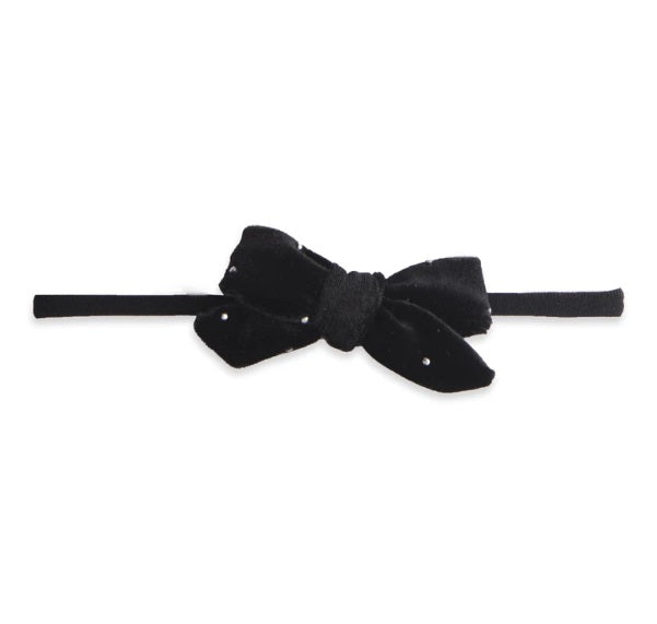 Velvet Bow Skinny :  Black Stud