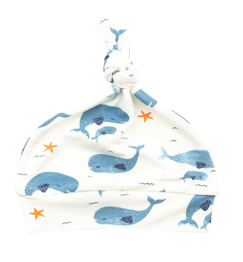 Whale Pod Knotted Hat