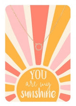 Load image into Gallery viewer, You are my Sunshine Keepsake Card Necklace