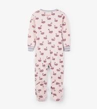 Load image into Gallery viewer, Swan Lake Organic Cotton Footed Coverall