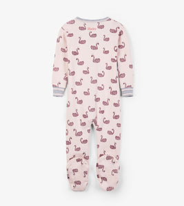 Swan Lake Organic Cotton Footed Coverall