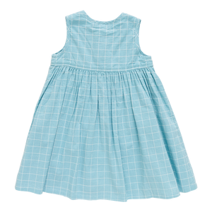 Girls Jade Dress - Blue Tattersall