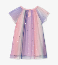 Load image into Gallery viewer, Metallic Hearts Baby Rainbow Tulle Dress - Candy Pink