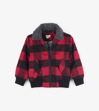 Load image into Gallery viewer, Buffalo Plaid Bomber Jacket