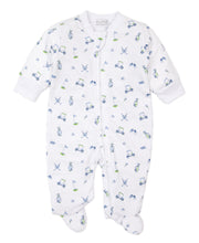Load image into Gallery viewer, Double Bogey Footie w/ Zip PRT - Light Blue