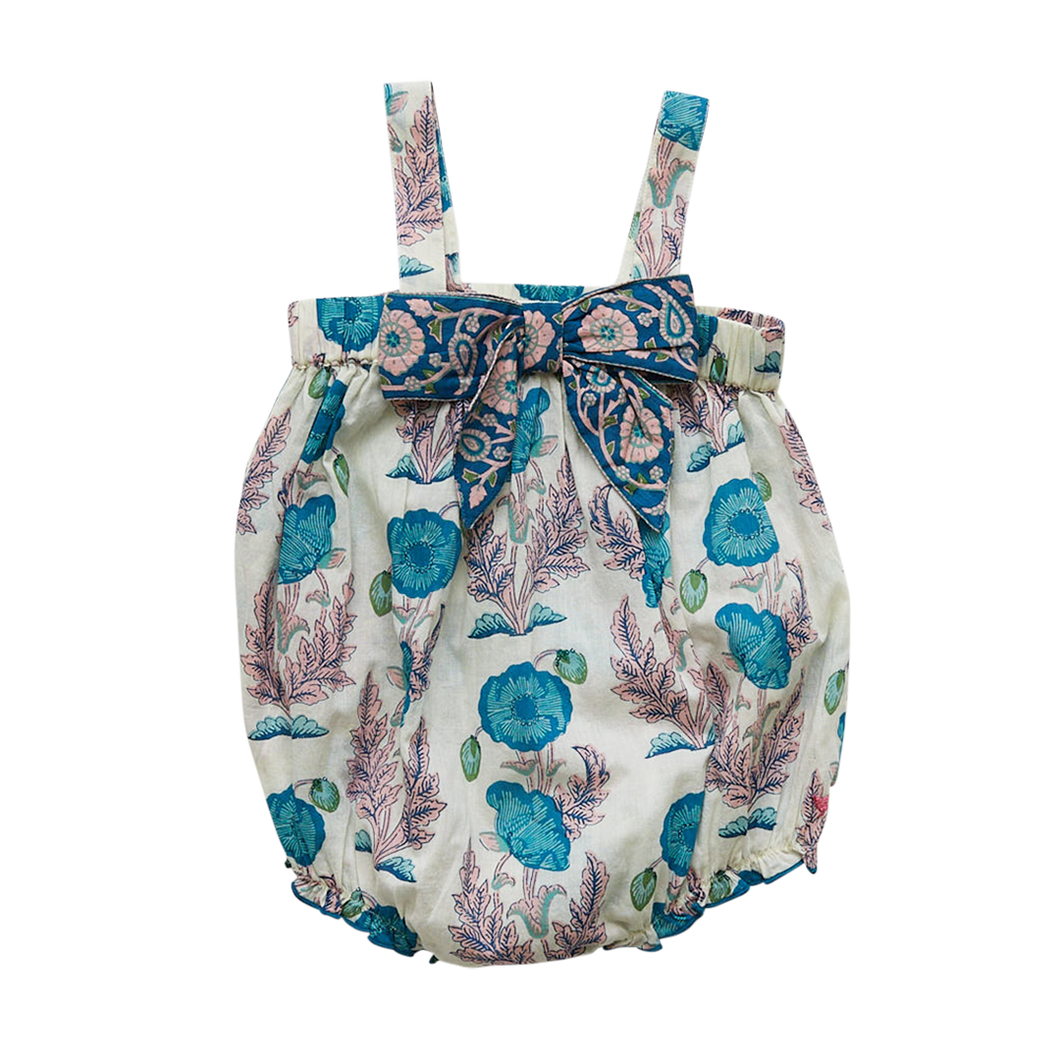 Angeline Bubble - Mosaic Blue Gilded Floral